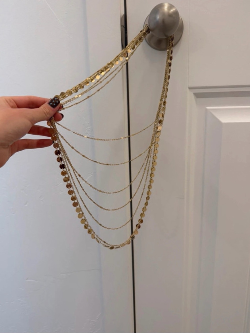 gold layered necklace